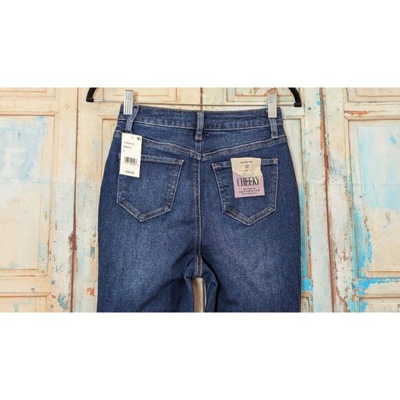 Vanilla Star Womens Size 3 W26 Junior's Real Cheeky High Rise Blue Jeans Stretch - Picture 5 of 10